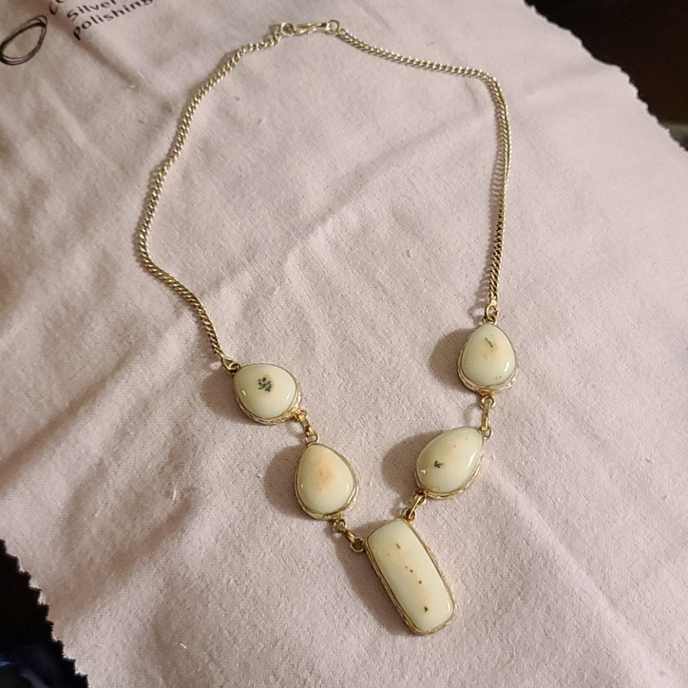 Silver plated,  handmade Statement Necklace